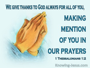 1 Thessalonians 1:2